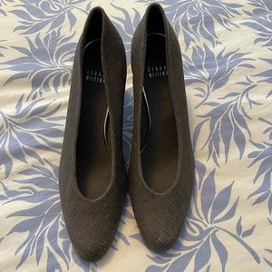Stuart Weitzman never worn Gray fabric pumps!